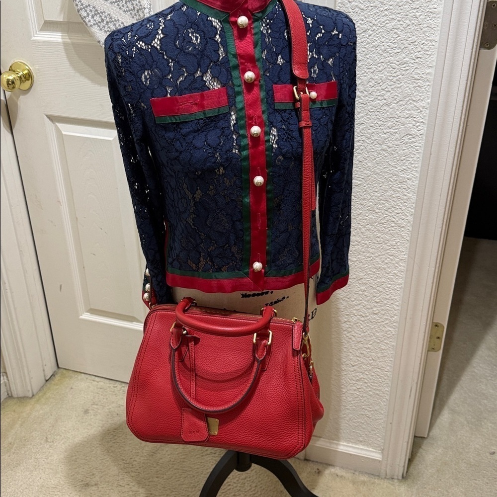 Red Leather Handbag - Picture 7 of 7